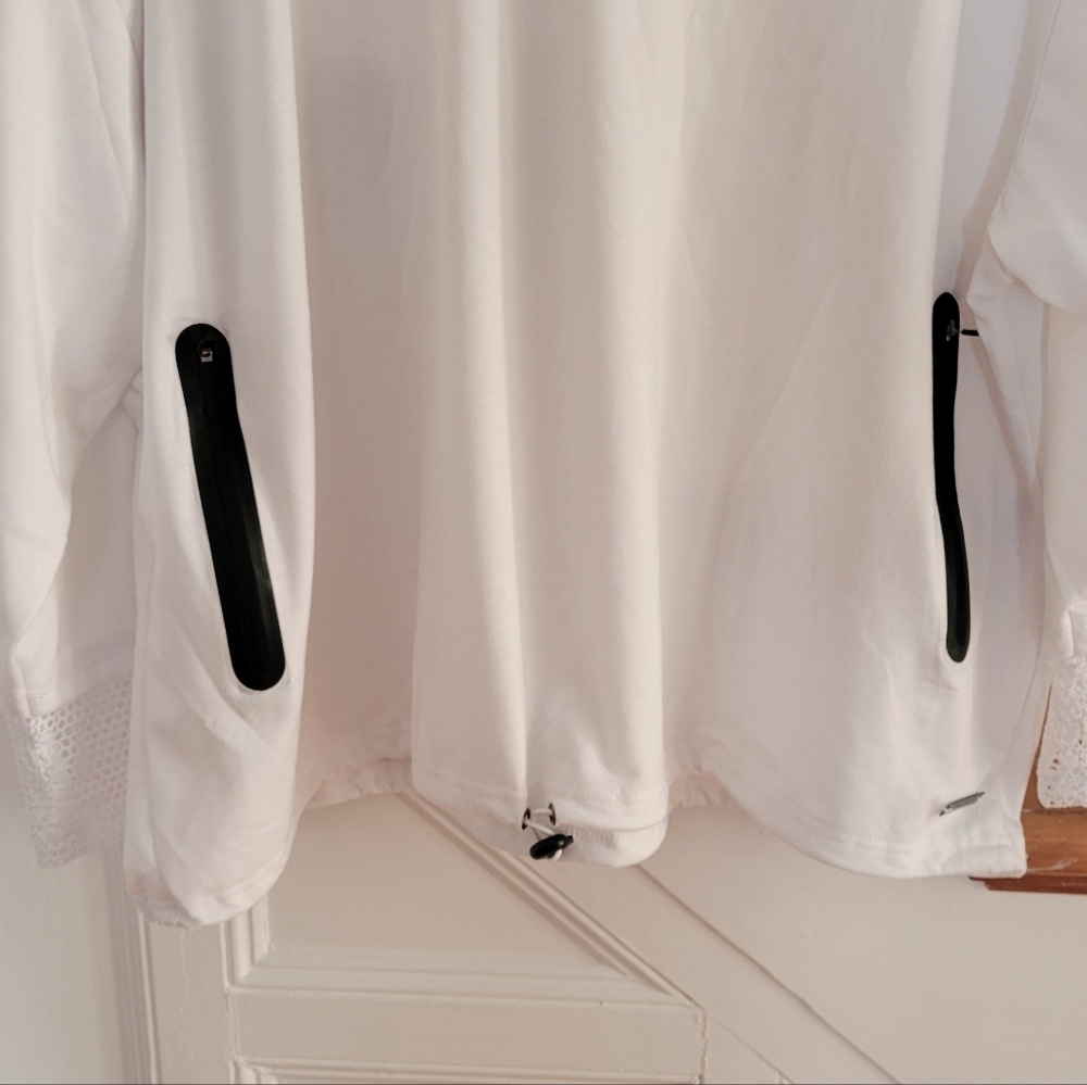 NINE WEST Active Hoodie White Pullover Plus Size 3X - Picture 3 of 6